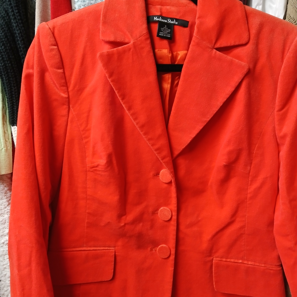 Madison Studio Women's Bold Scarlet Blazer